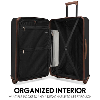 Elle Luxe Journey Expandable 5 Piece Retro Luggage Set