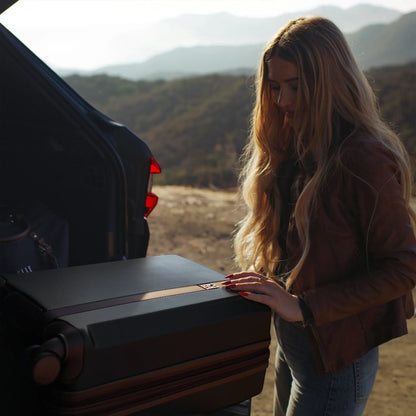 Elle Luxe Journey Expandable 5 Piece Retro Luggage Set