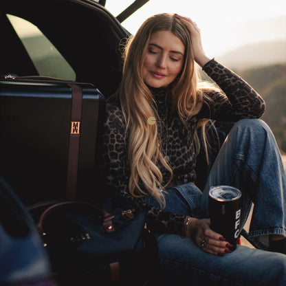 Elle Luxe Journey Expandable 5 Piece Retro Luggage Set