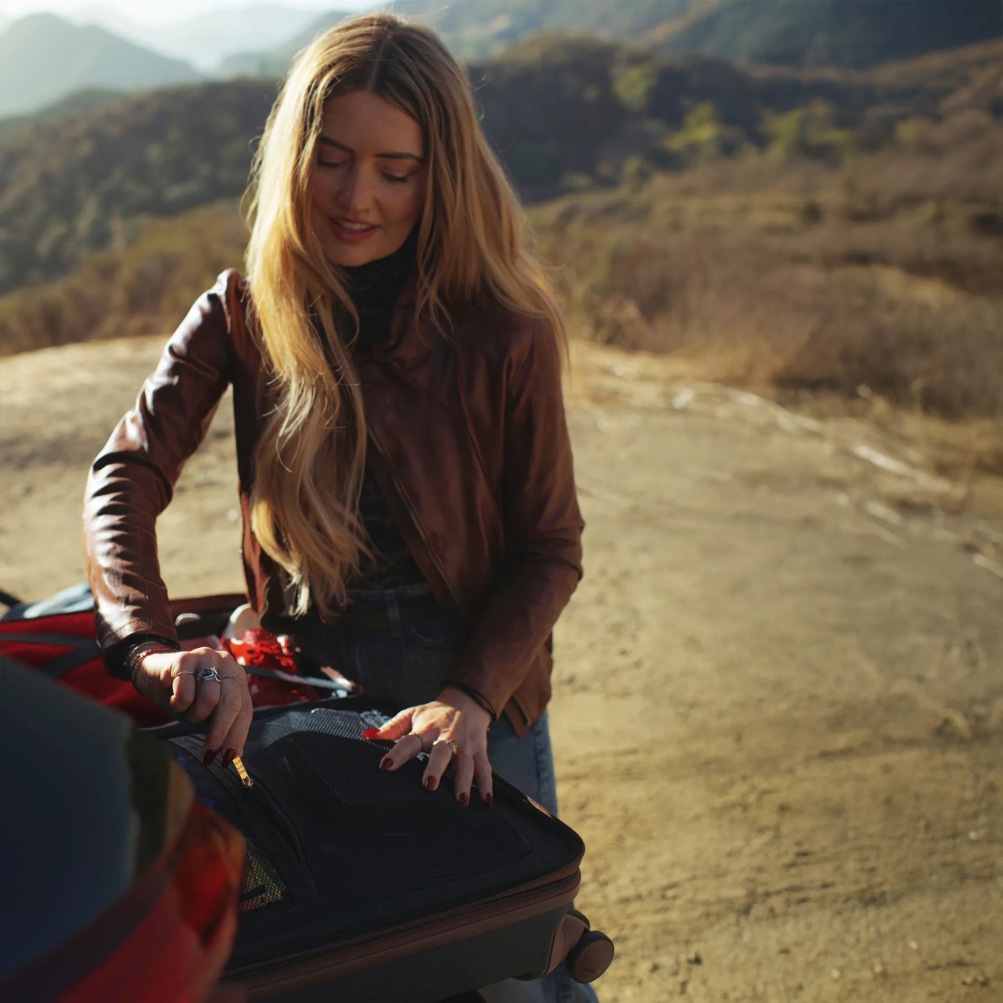 Elle Luxe Journey Expandable 5 Piece Retro Luggage Set