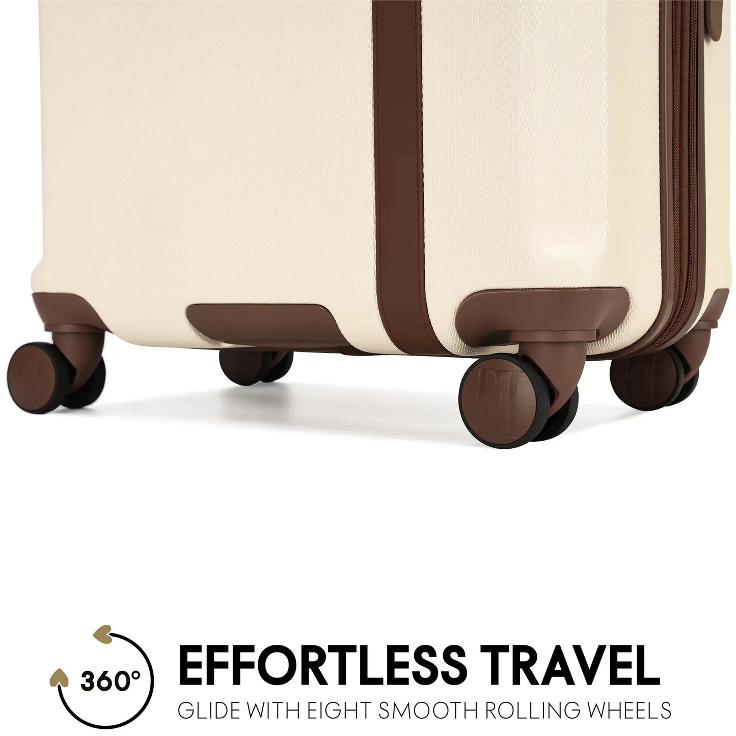 Elle Luxe Journey 3 Piece Expandable Retro Luggage Set