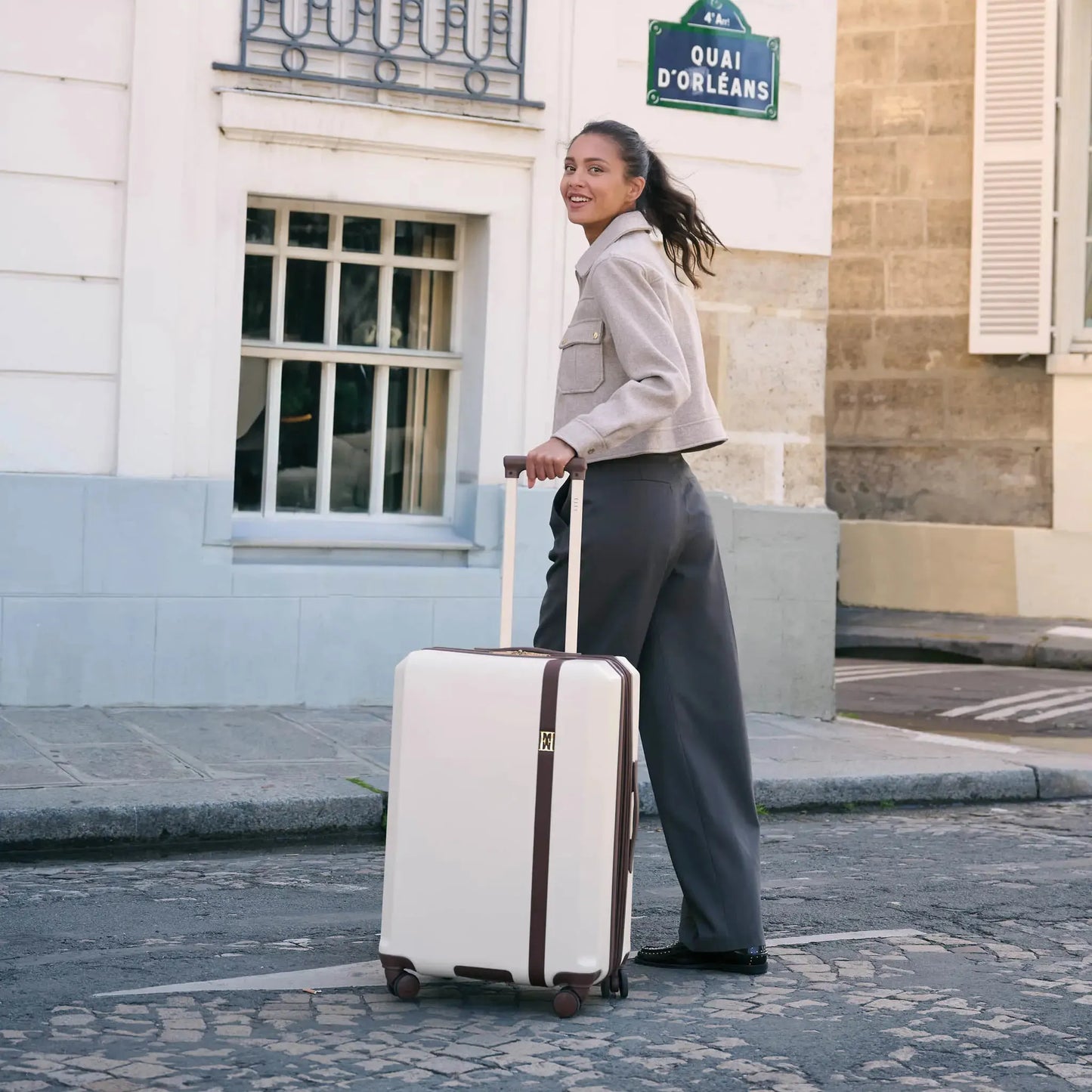 Elle Luxe Journey 3 Piece Expandable Retro Luggage Set