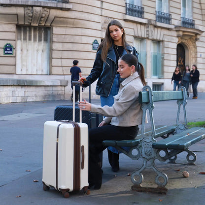 Elle Luxe Journey 3 Piece Expandable Retro Luggage Set