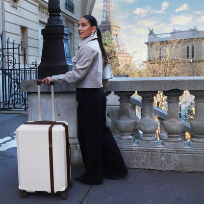 Elle Luxe Journey 3 Piece Expandable Retro Luggage Set