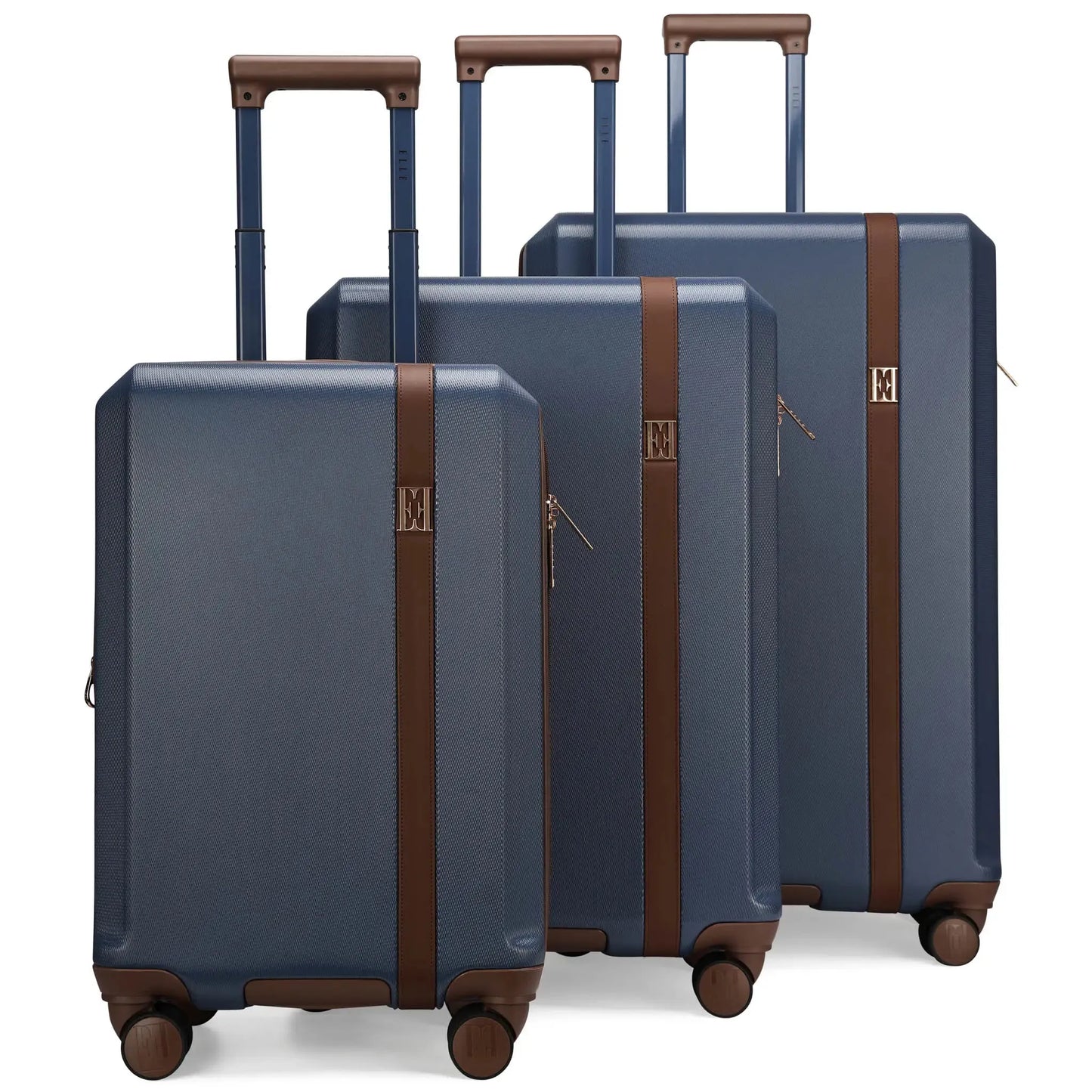 Elle Luxe Journey 3 Piece Expandable Retro Luggage Set