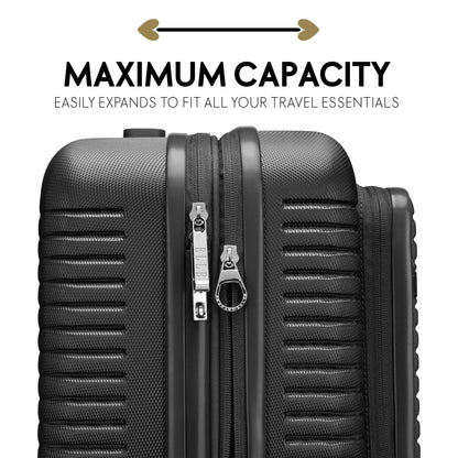 Elle Voyage Escape Expandable 3 Piece Luggage Set