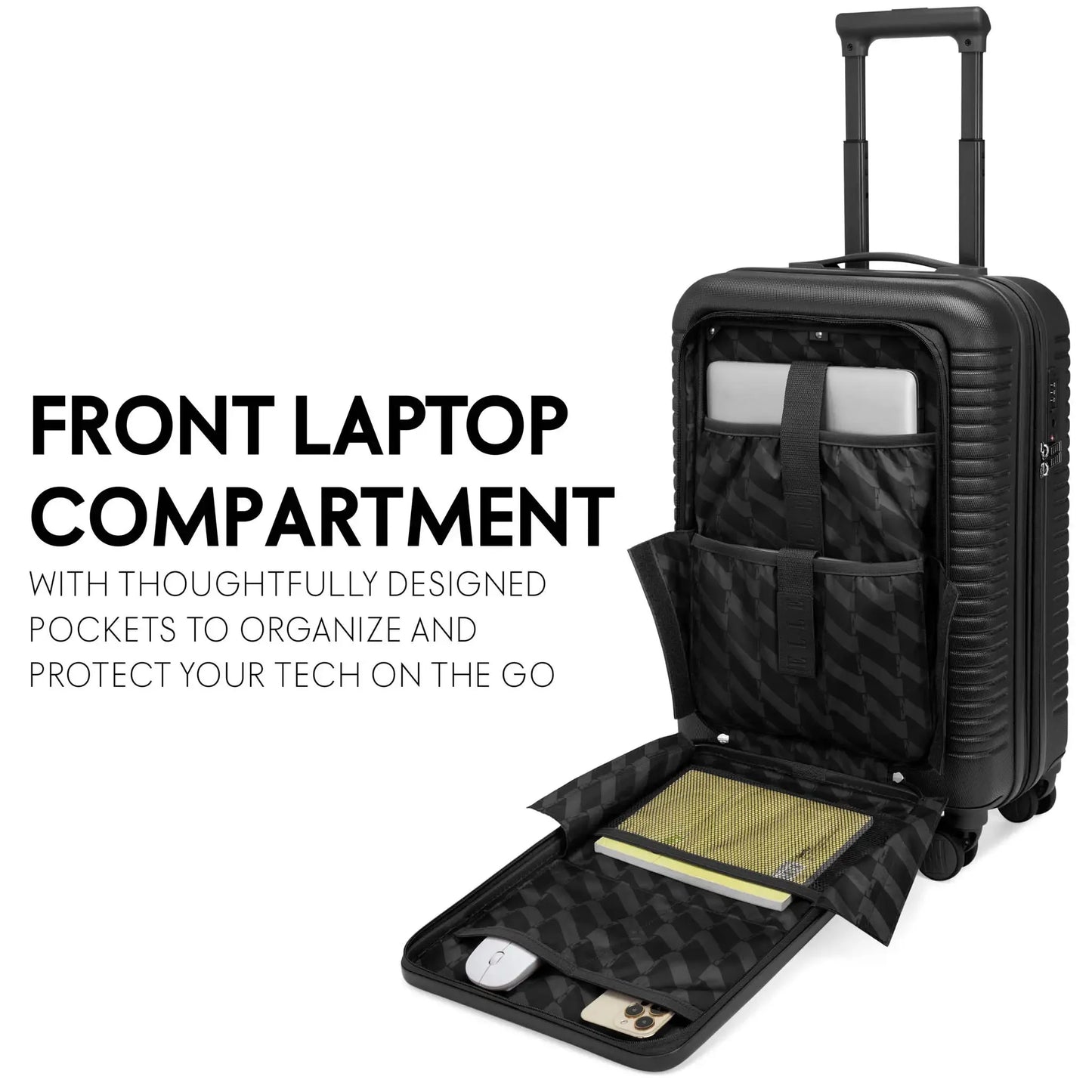 Elle Voyage Escape Expandable 3 Piece Luggage Set