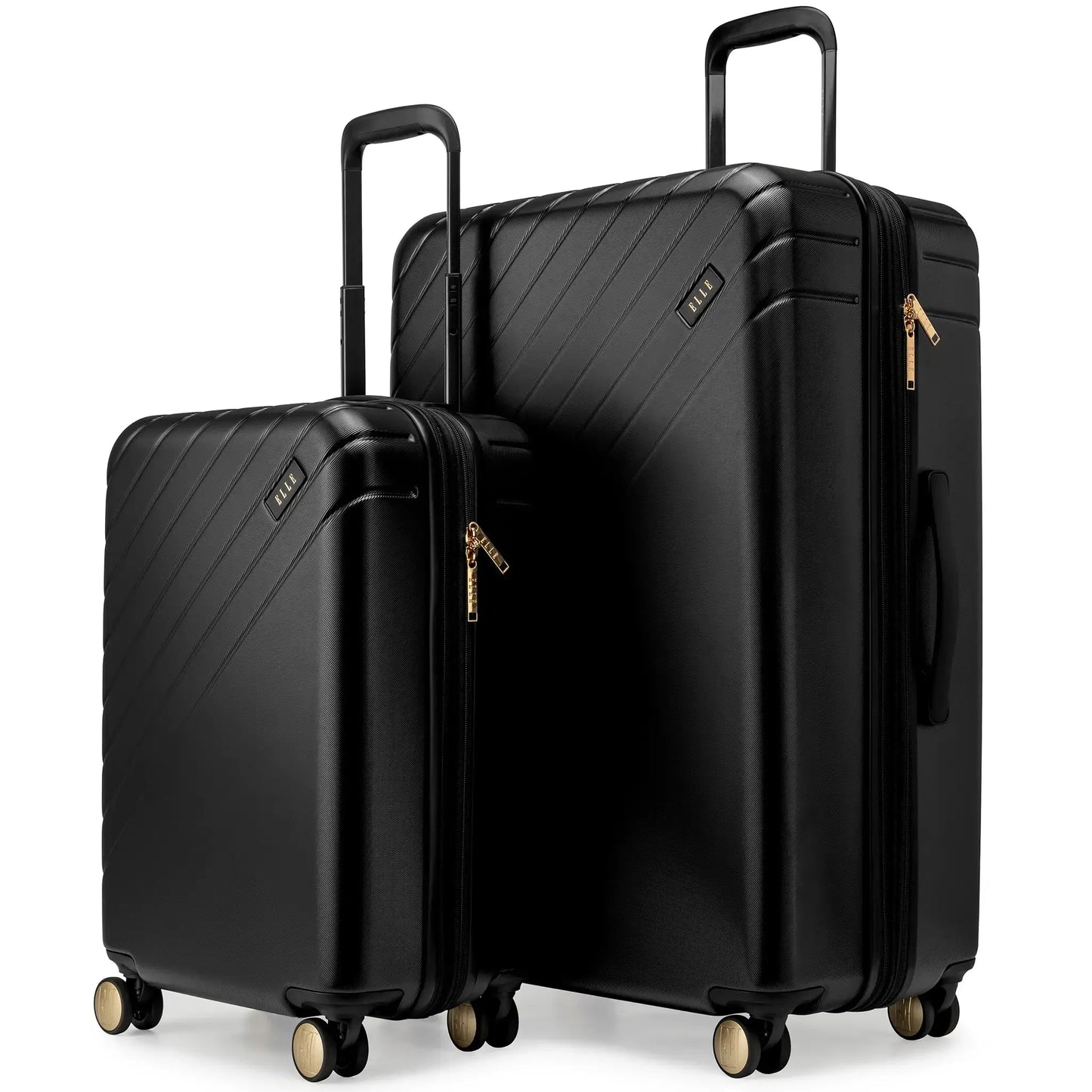 Elle Louvre 2 Piece Expandable Polycarbonate Luggage Set