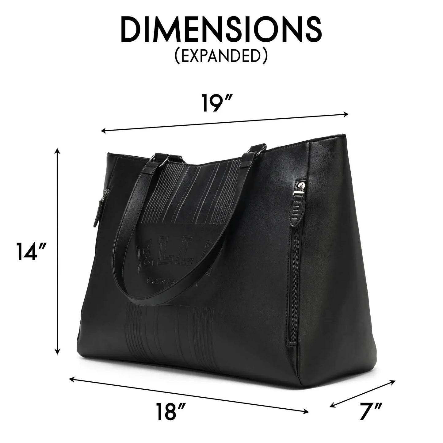 Elle Roamer 24L Vegan Leather Weekender Tote Bag