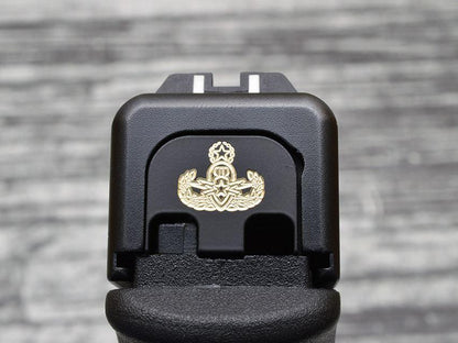 Milspin Custom Engraved NAVY Glock Slide Back Plates (Most Popular)