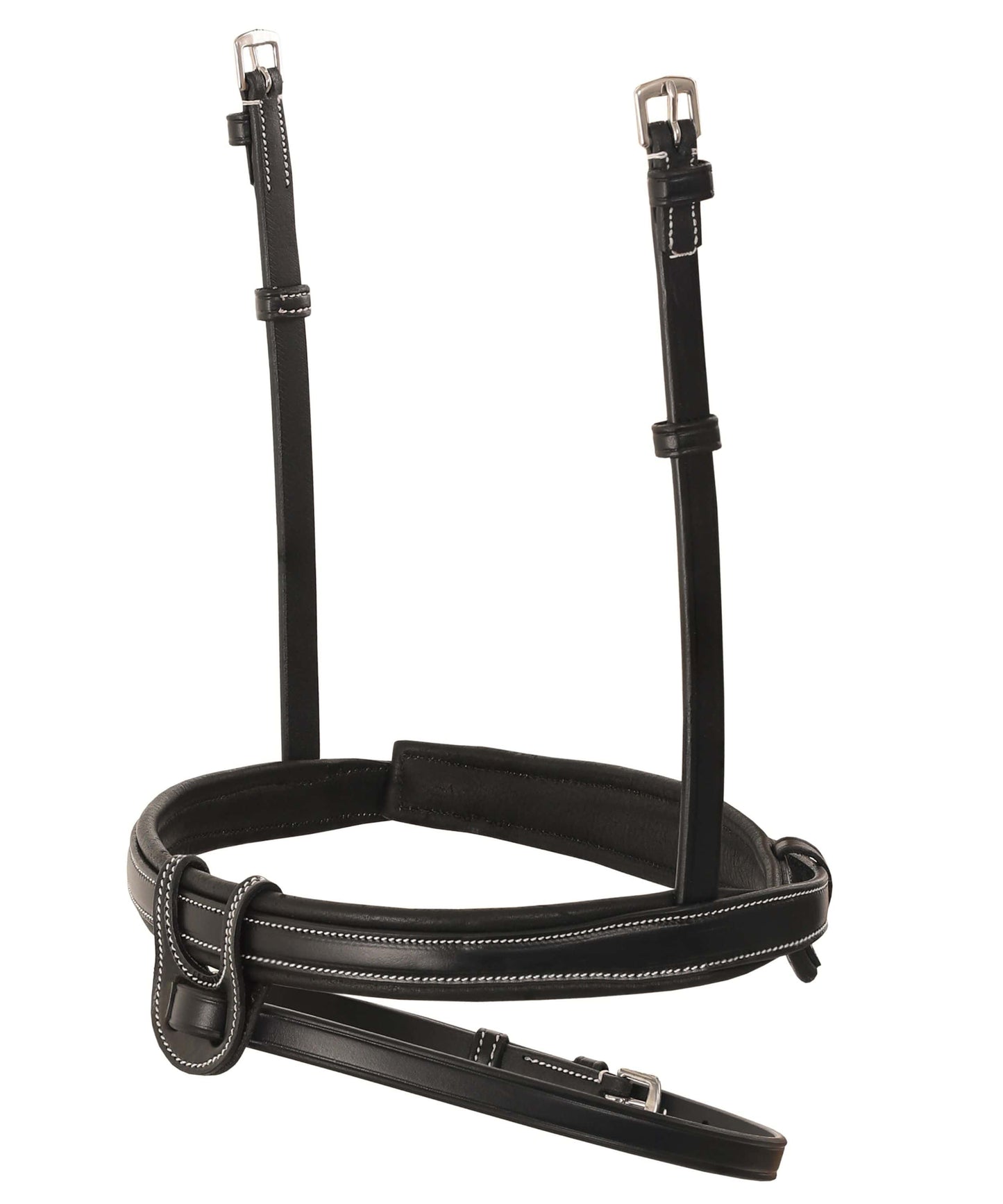Bridles & Reins Replacement Noseband of ExionPro Fully Padded Snaffle Bridle with U Shaped Detachable Flash
