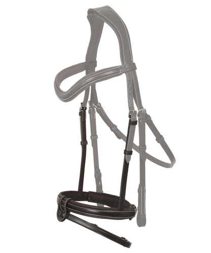 Bridles & Reins Replacement Noseband of ExionPro Fully Padded Snaffle Bridle with U Shaped Detachable Flash