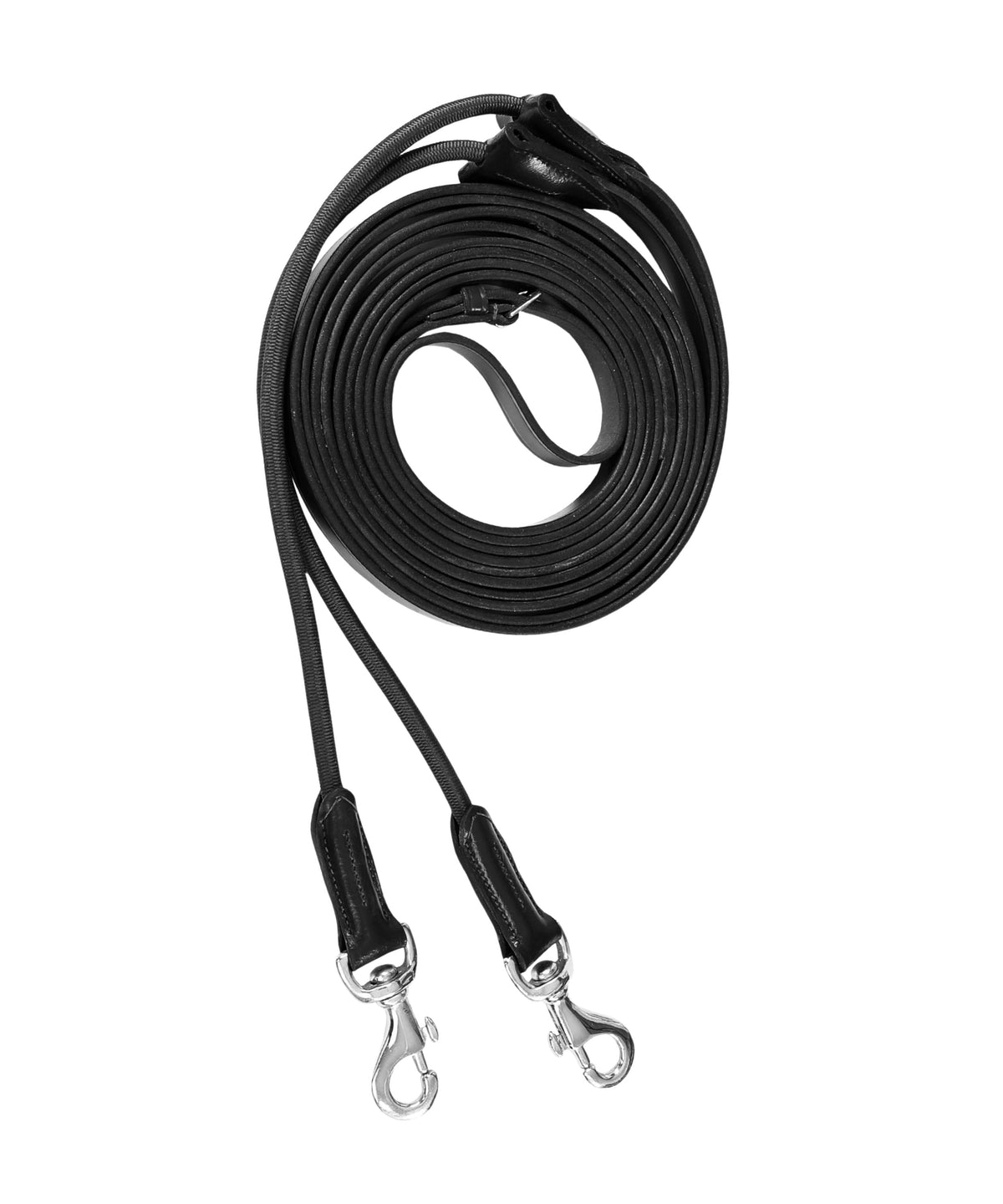 Bridles & Reins ExionPro Leather Draw Reins with Round Elastic