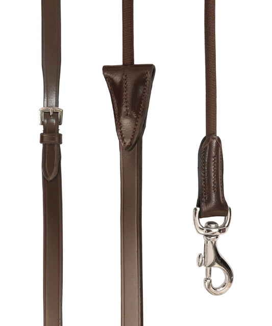 Bridles & Reins ExionPro Leather Draw Reins with Round Elastic