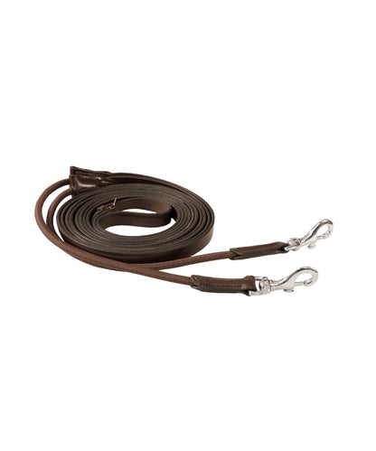 Bridles & Reins ExionPro Leather Draw Reins with Round Elastic