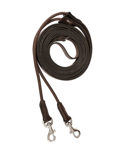 Bridles & Reins ExionPro Leather Draw Reins with Round Elastic