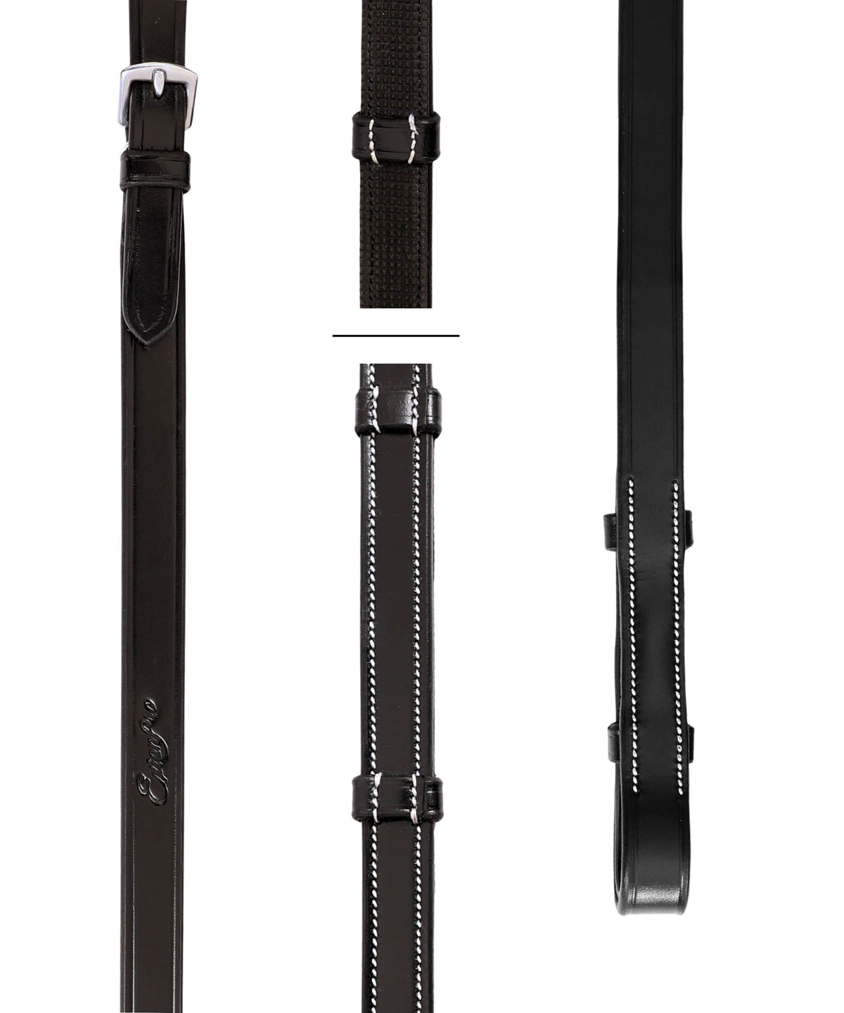 Bridles & Reins ExionPro Anatomical Drop Noseband Bridle with Reins