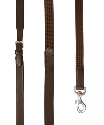 Bridles & Reins ExionPro Web & Leather Draw Reins
