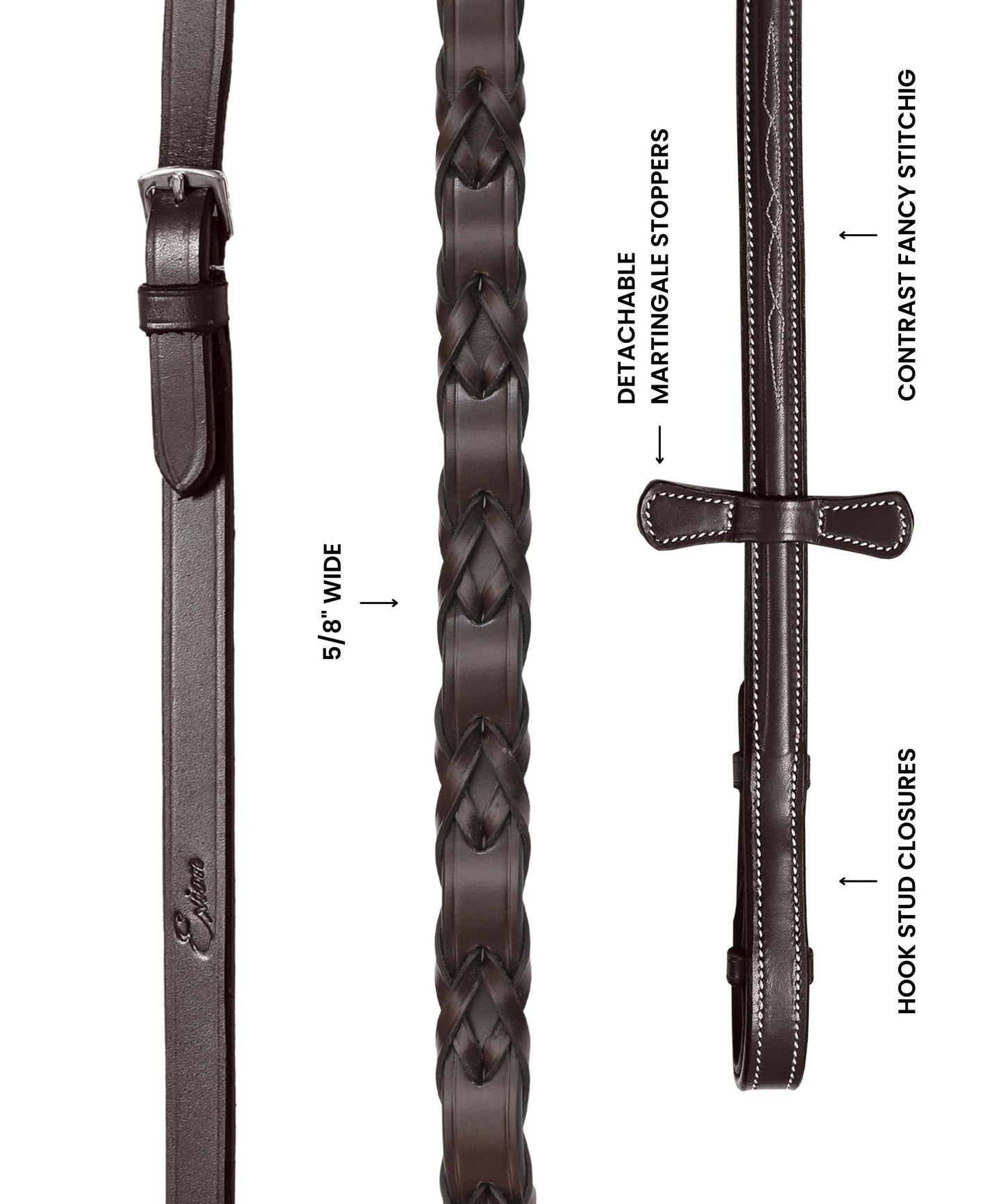 Bridles & Reins ExionPro Double Laced Reins