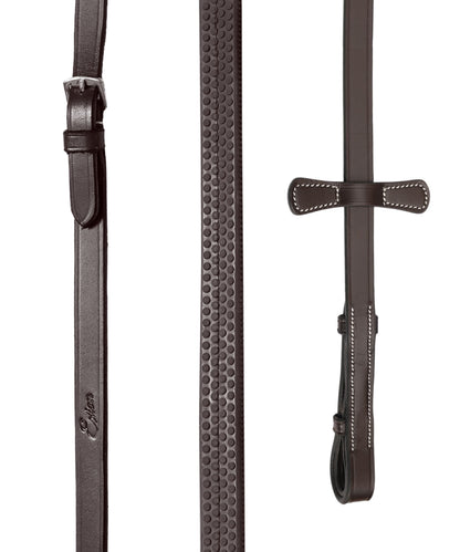 Bridles & Reins ExionPro Designer Fancy Stitched Bridle with Flash and Rubber Reins