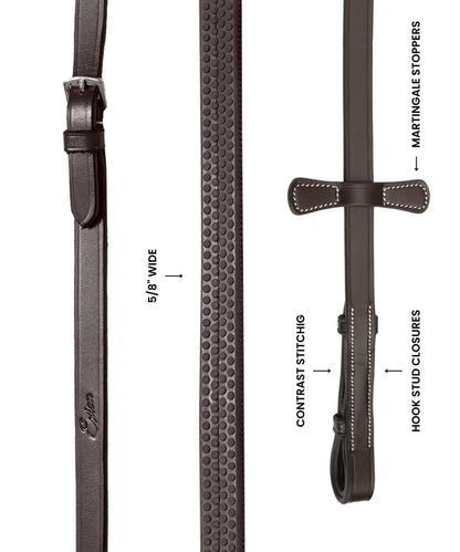 Bridles & Reins ExionPro Rubber Reins