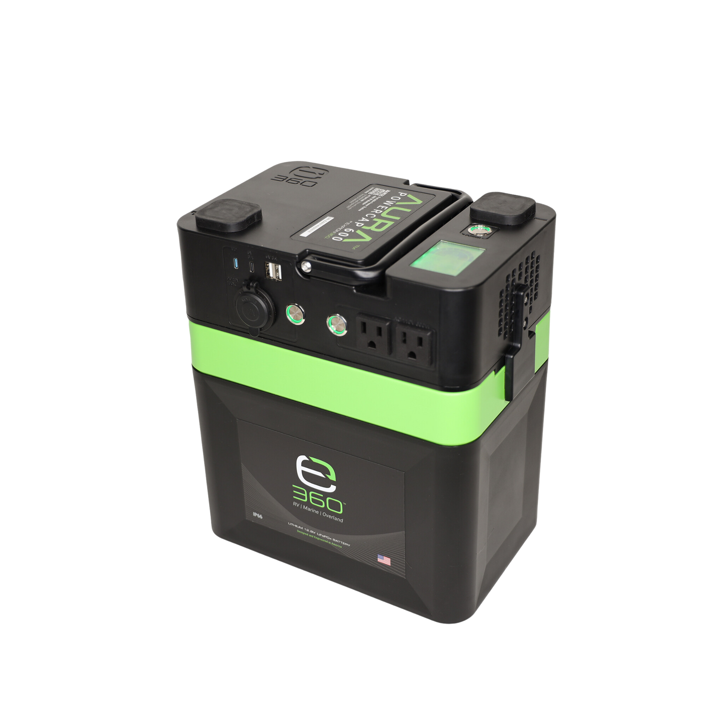 Expion360 AURA Powercap 600W Inverter for Group 24 Batteries