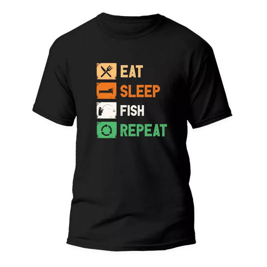Outdoorzees Eat Sleep Fishing Repeat Man T-Shirt