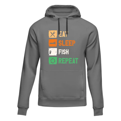 Outdoorzees Eat Sleep Fishing Repeat Unisex Hoodie