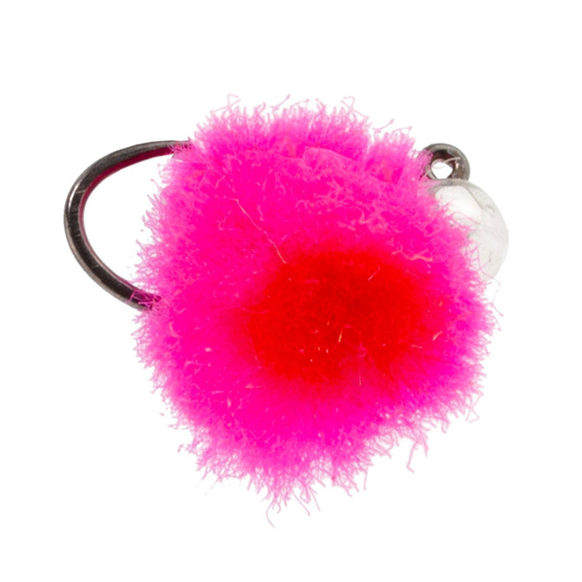 The Fly Fishing Place 3 Pack Tungsten Bead Tactical Euro Hot Pink Jig Egg Flies - Size 14