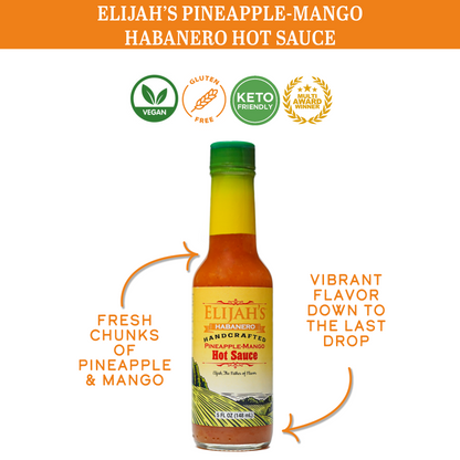 Elijah's Xtreme Pineapple Mango Habanero Hot Sauce (12 pk Case)