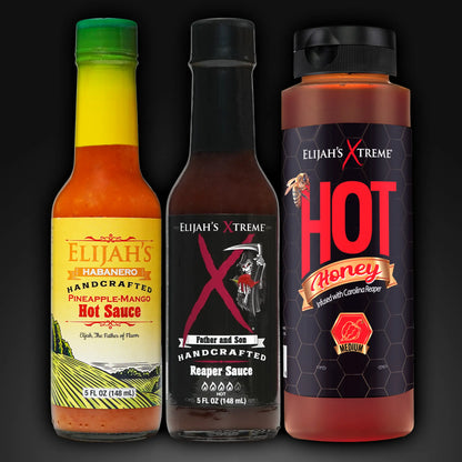 Elijah's Xtreme SWEET & HEAT TRIO HOT SAUCE VARIETY PACK