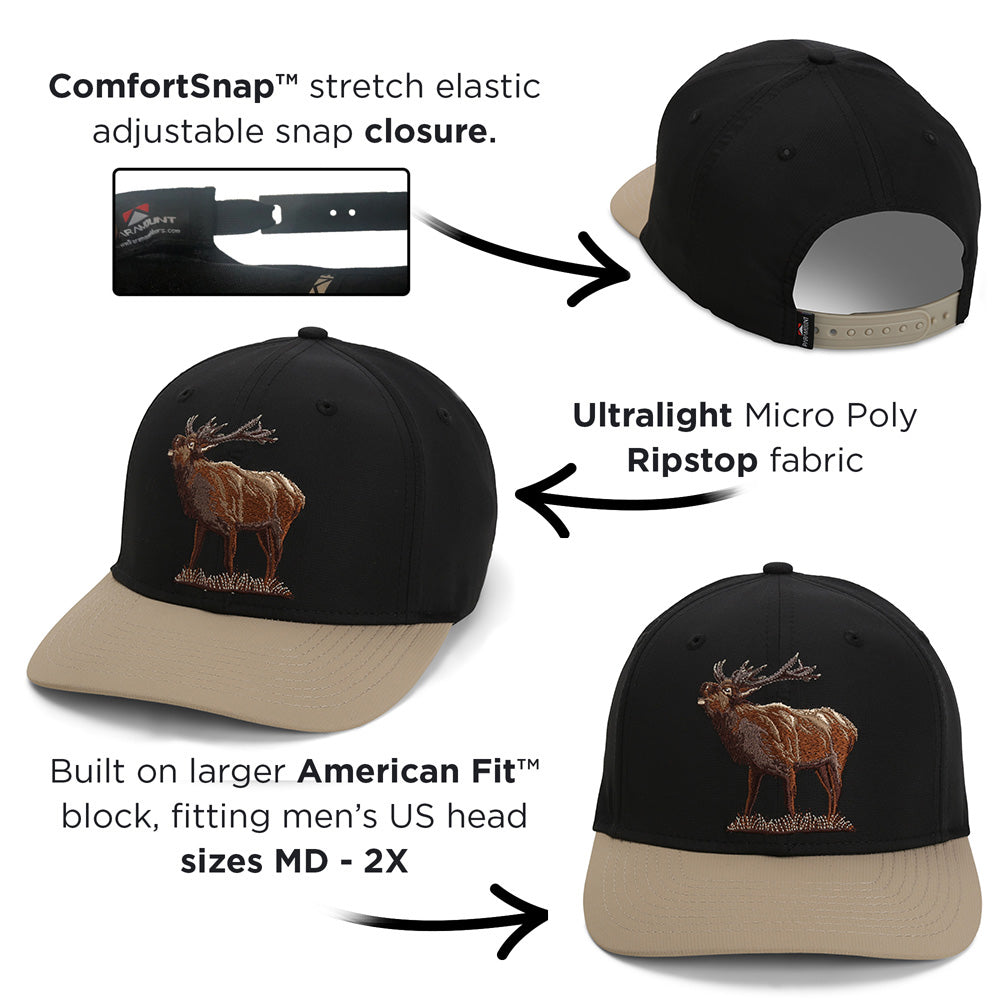 Paramount Outdoors Bull Elk 6-Panel Riverside Cap ComfortSnap Snapback