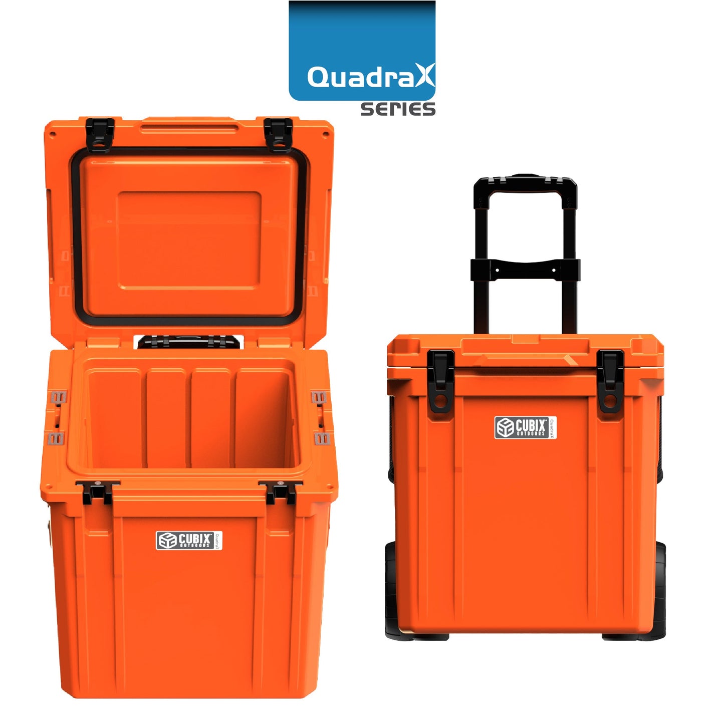 Cubix Outdoors 46 Quart Rotomolded Cooler With Wheels - QuadraX