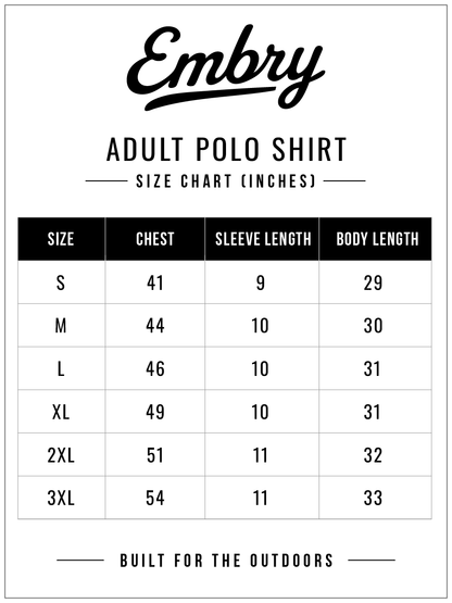 Embry Outdoors Performance Polo - White Ranch