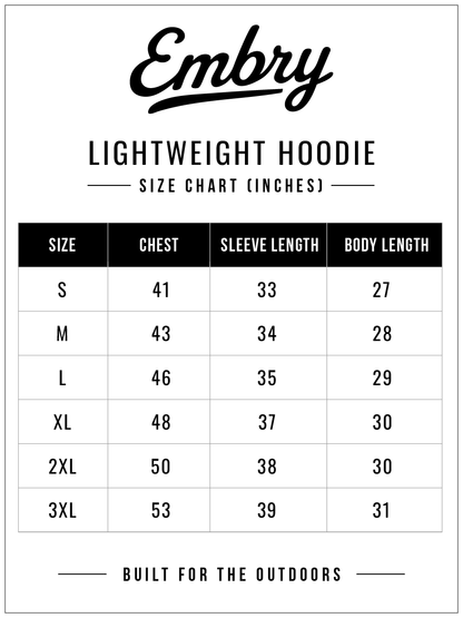 Embry Outdoors Lightweight Hoodie - White Ranch