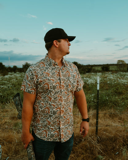 Embry Outdoors Performance Button Up - Desert Duck