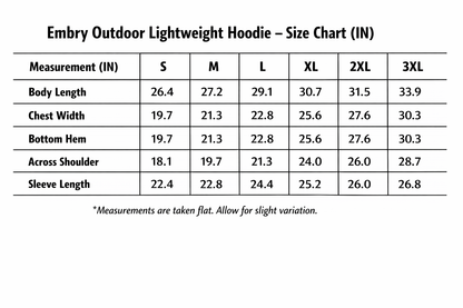 Embry Outdoors Lightweight Hoodie - Desert Duck