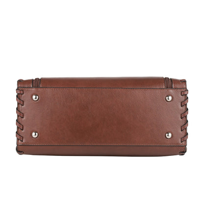 Concealed Carry Emma Leather Satchel by Lady Conceal
