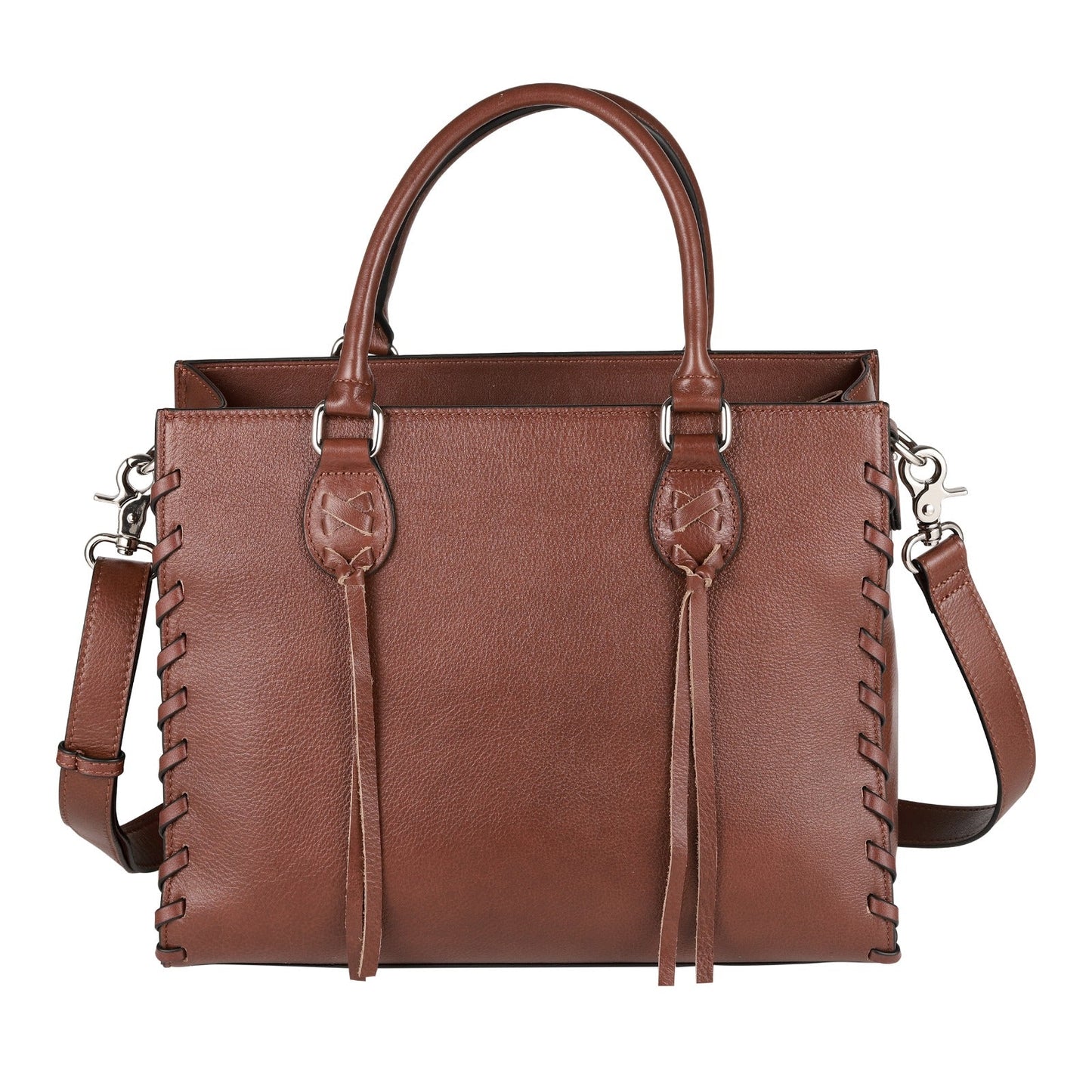 Concealed Carry Emma Leather Satchel by Lady Conceal