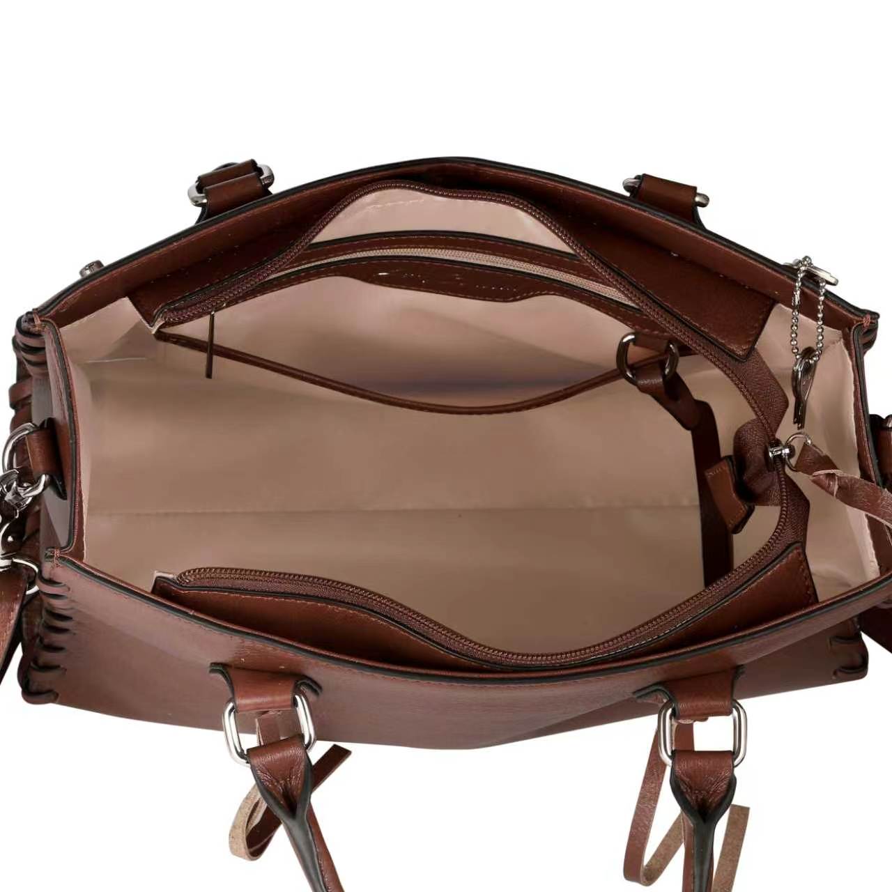 Concealed Carry Emma Leather Satchel by Lady Conceal