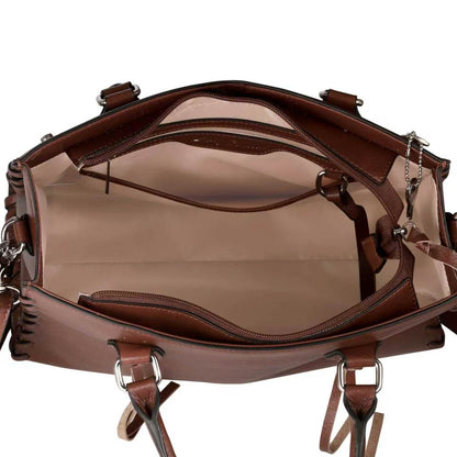Concealed Carry Emma Leather Satchel by Lady Conceal