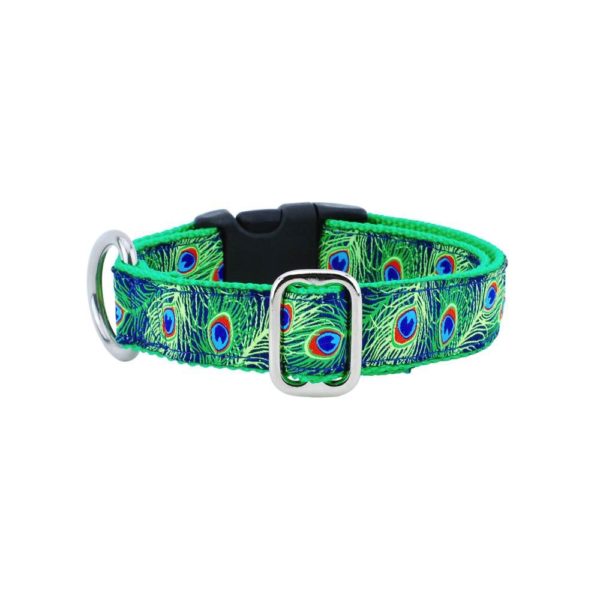 2 Hounds Design 1″ Paradise Found Navy Essential Dog Collar