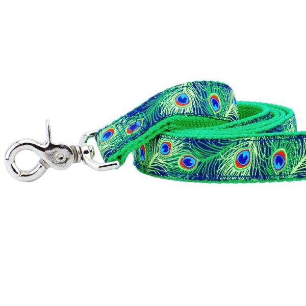 2 Hounds Design 1″ Paradise Found Navy Ribbon Dog Leash