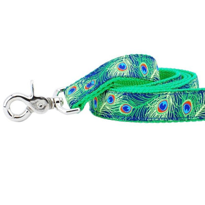 2 Hounds Design 1″ Paradise Found Navy Ribbon Dog Leash
