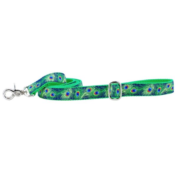 2 Hounds Design 1″ Paradise Found Navy Ribbon Dog Leash