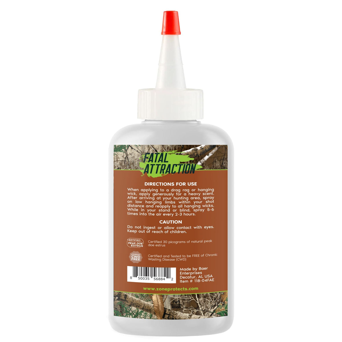 Zone Protects Deer Attractant; Realtree Fatal Attraction Deer Attractant Peak Doe Estrus