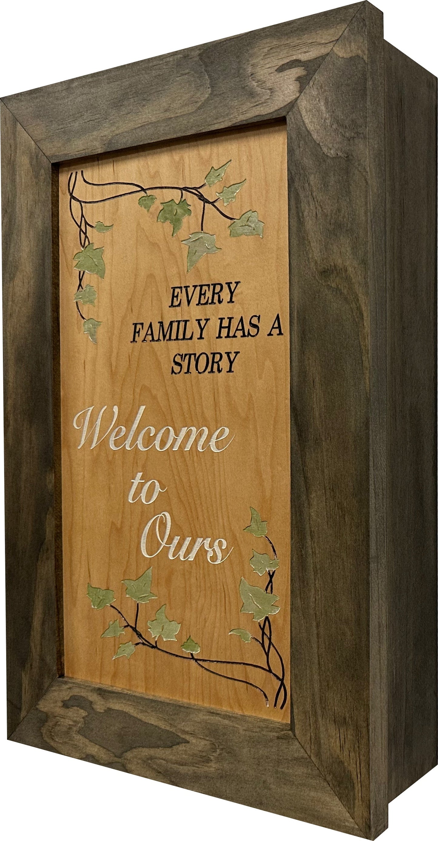 Bellewood Designs - Wooden Gun Safe Wall Mountable Decoration Every Family Has a Story Welcome to Ours …