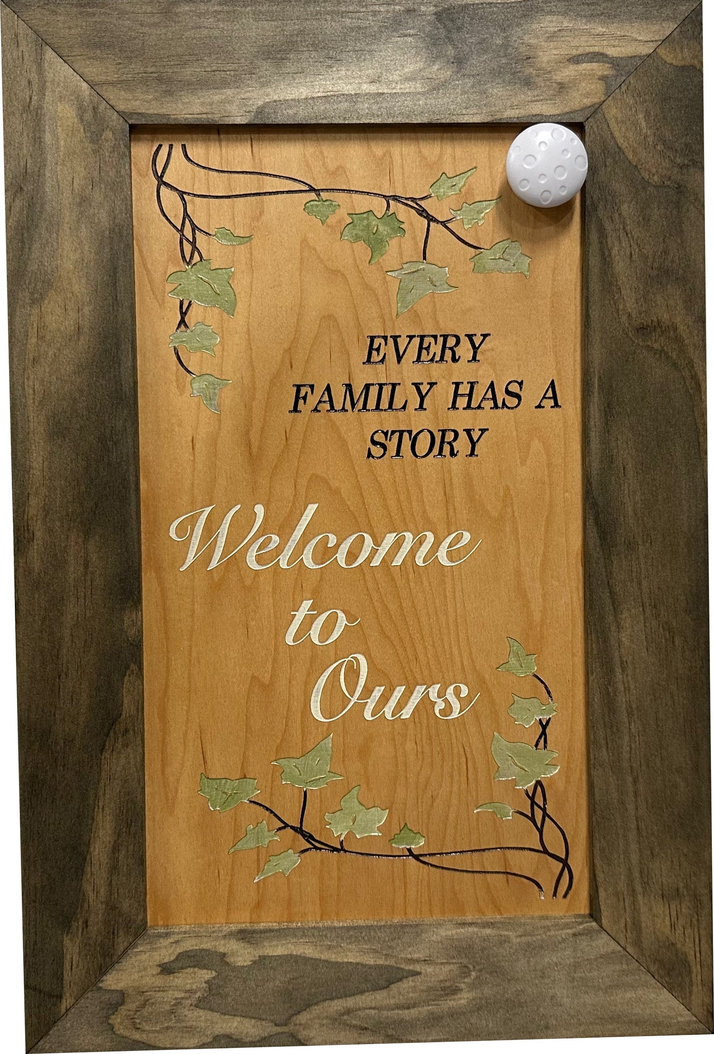 Bellewood Designs - Wooden Gun Safe Wall Mountable Decoration Every Family Has a Story Welcome to Ours …