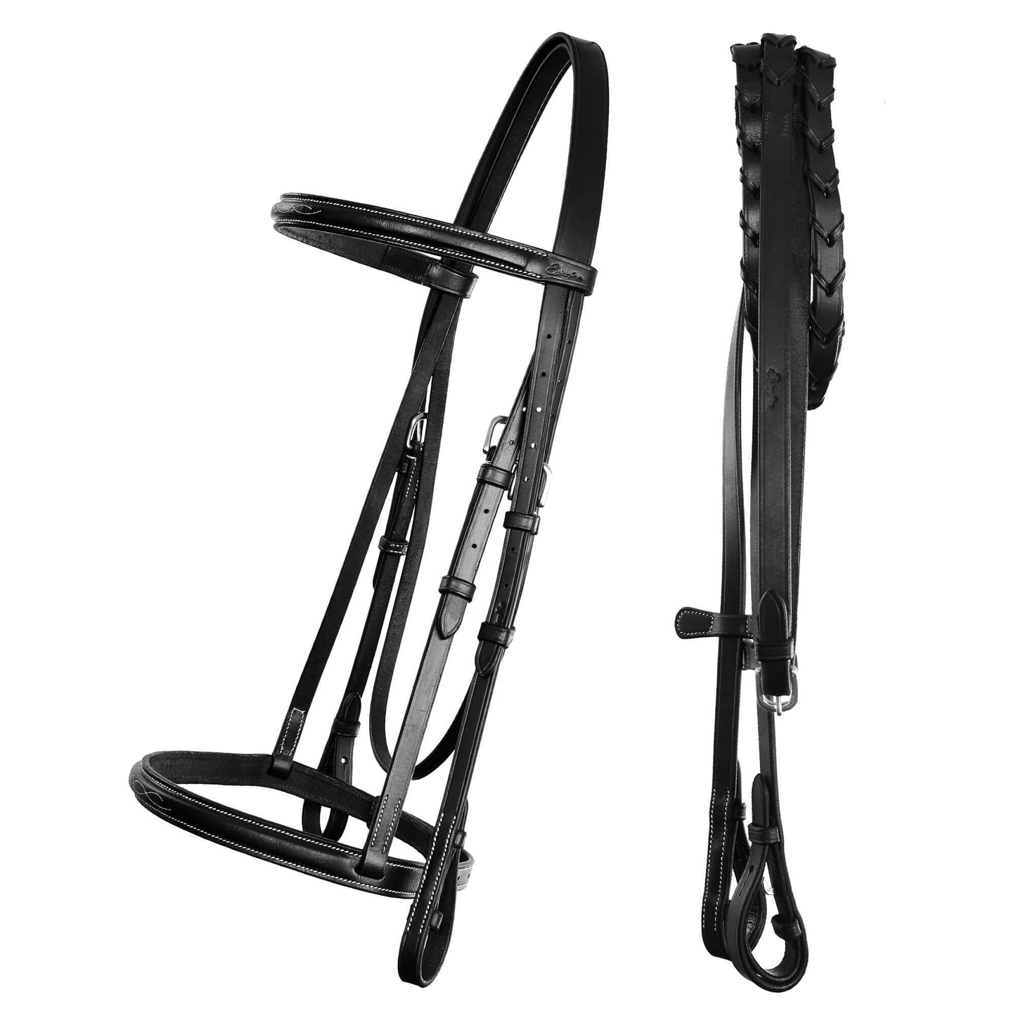 Bridles & Reins ExionPro Traditional Hunter Bridle With Laced Reins
