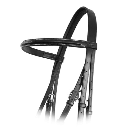 Bridles & Reins ExionPro Traditional Figure 8 Bridle With Laced Reins
